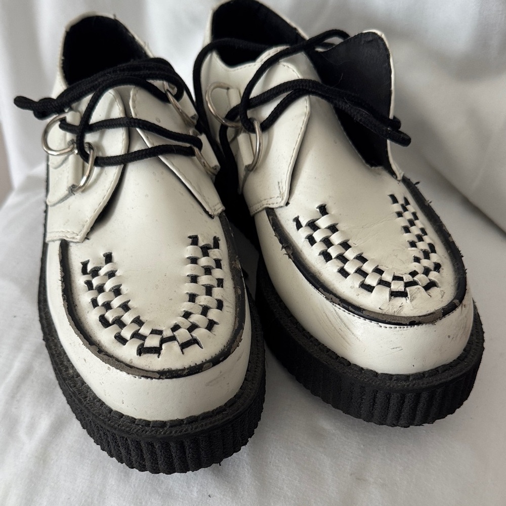 TUK White Creeper Shoes